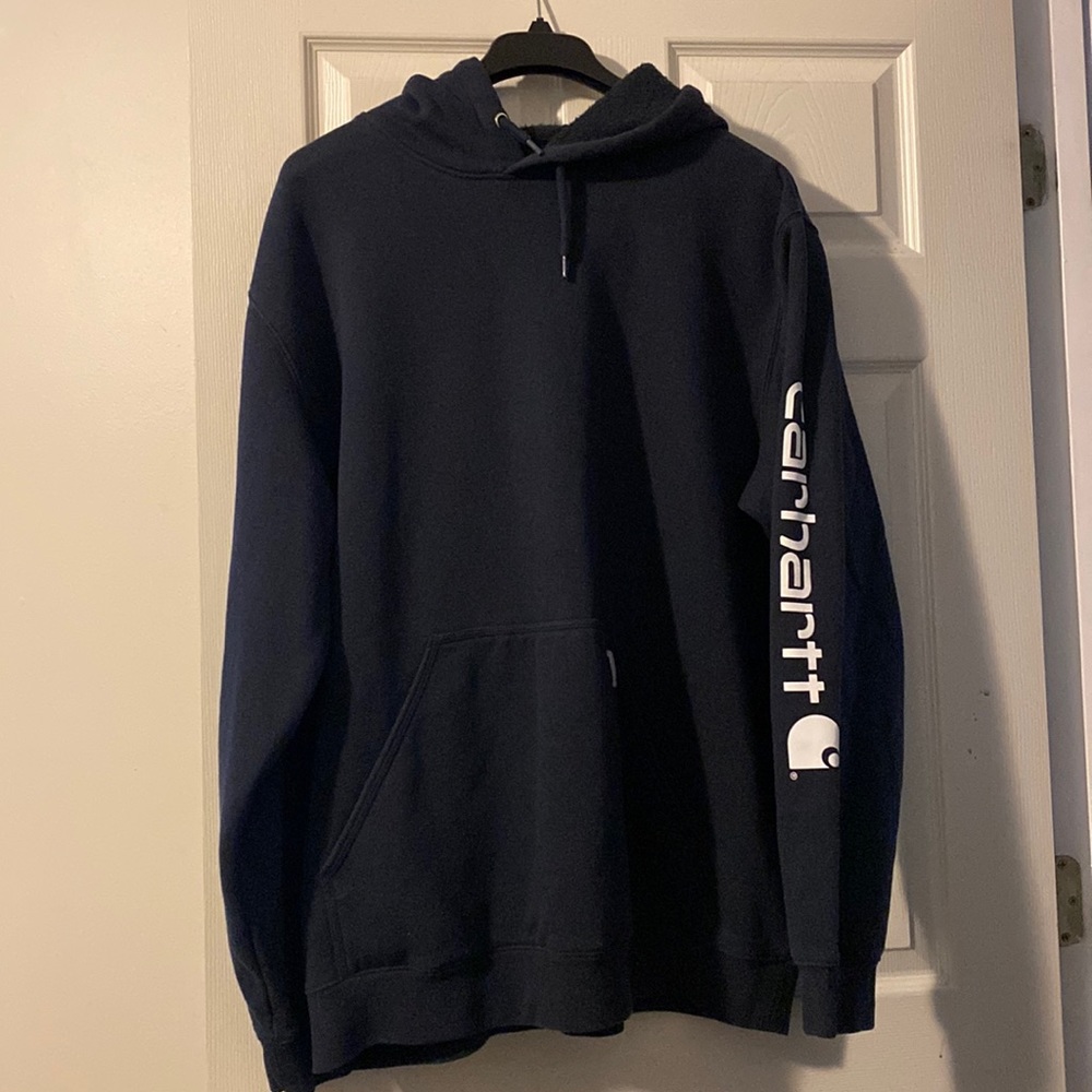 Carhatt hoodie blue in color 2XL tall